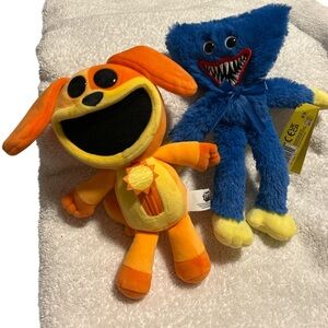 Orange and Blue Poppy Playtime Plushies